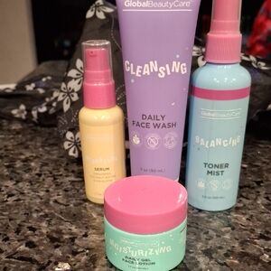 Skincare Set - Purple, Pink, Yellow, Blue